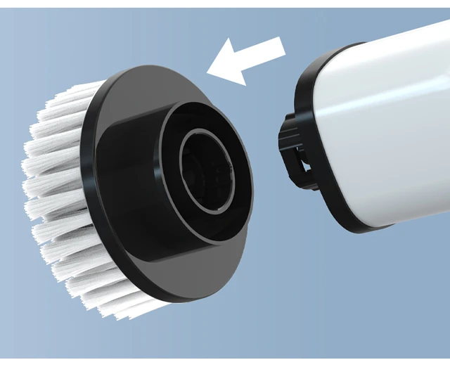 Depurador giratorio inalámbrico para el hogar, utensilios de cocina, cepillos para el cabello, escoba de baño, fregonas, cepillo de limpieza eléctrico multiusos Depurador giratorio inalámbrico para el hogar, utensilios de cocina, cepillos para el cabello, escoba de baño, fregonas, cepillo de limpieza eléctrico multiusos