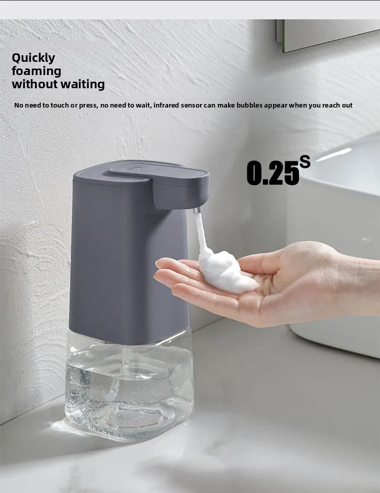 2025 nueva máquina desinfectante de manos de espuma con Sensor inteligente dispensador de jabón líquido con Sensor automático sin contacto de gran capacidad 2025 nueva máquina desinfectante de manos de espuma con Sensor inteligente dispensador de jabón líquido con Sensor automático sin contacto de gran capacidad