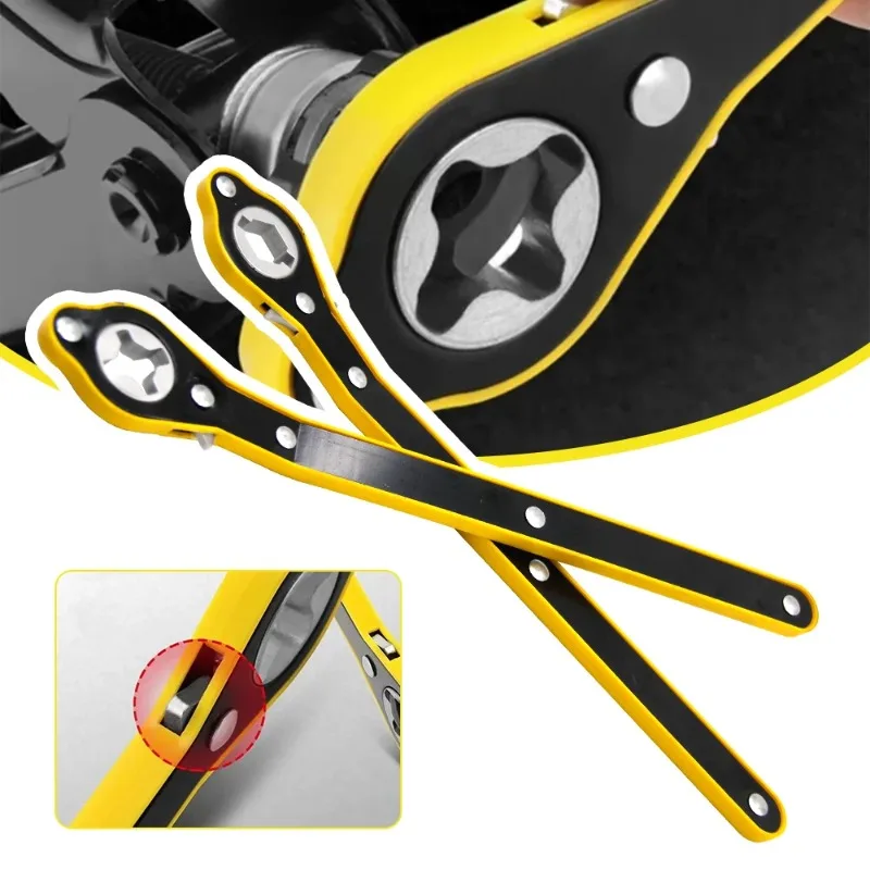 Llave de trinquete para ahorro de trabajo, llave de extracción de gato para neumáticos, llave cruzada para ahorro de trabajo, brazo basculante Llave de trinquete para ahorro de trabajo, llave de extracción de gato para neumáticos, llave cruzada para ahorro de trabajo, brazo basculante