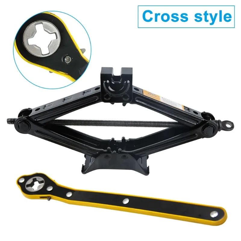 Llave de trinquete para ahorro de trabajo, llave de extracción de gato para neumáticos, llave cruzada para ahorro de trabajo, brazo basculante Llave de trinquete para ahorro de trabajo, llave de extracción de gato para neumáticos, llave cruzada para ahorro de trabajo, brazo basculante