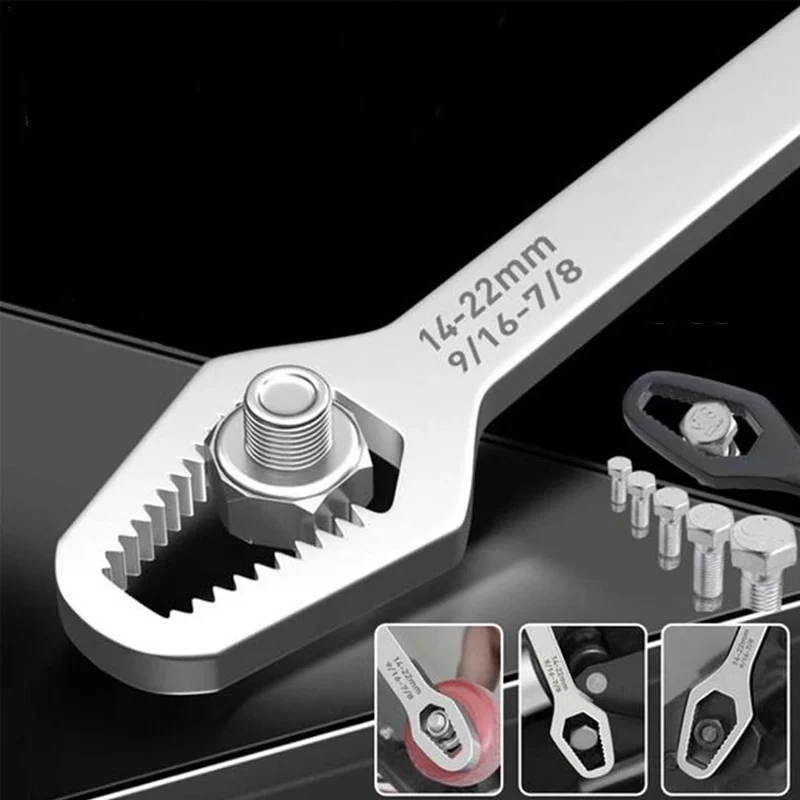 Llave Torx Universal de 8-22mm, tablero de llave de gafas ajustable autoajustable, llave Torx de doble cabezal, herramientas manuales para fábrica