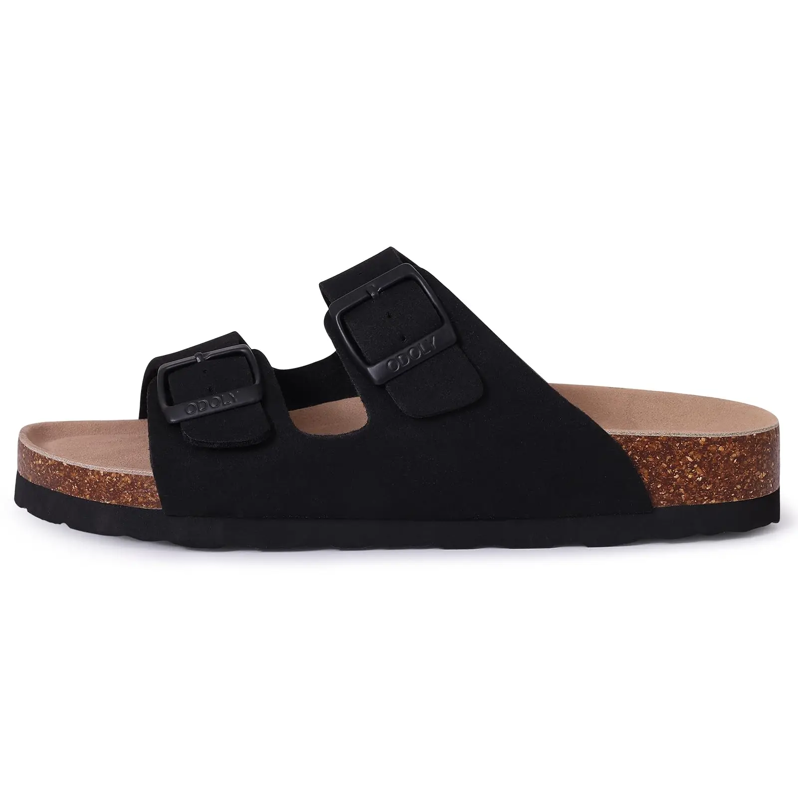 Comwarm Sandalias de cuero a la moda para hombre, sandalias deslizantes con colchón de corcho para verano, sandalias de playa, sandalias de marca Unisex con hebilla ajustable Comwarm Sandalias de cuero a la moda para hombre, sandalias deslizantes con colchón de corcho para verano, sandalias de playa, sandalias de marca Unisex con hebilla ajustable