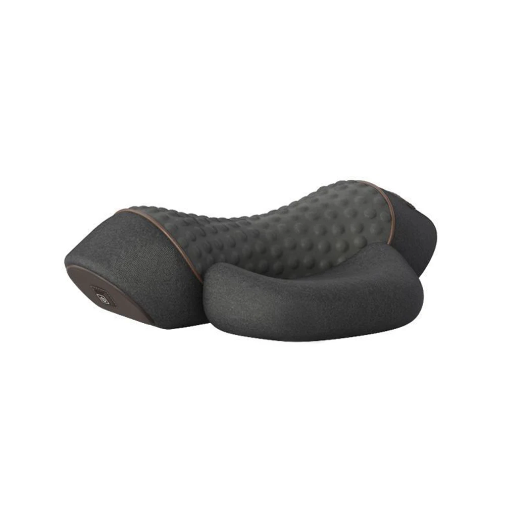 Masajeador de cuello eléctrico, almohada Cervical, compresa caliente, masaje de vibración, tracción del cuello, almohada relajante, soporte de columna vertebral, almohada masajeadora