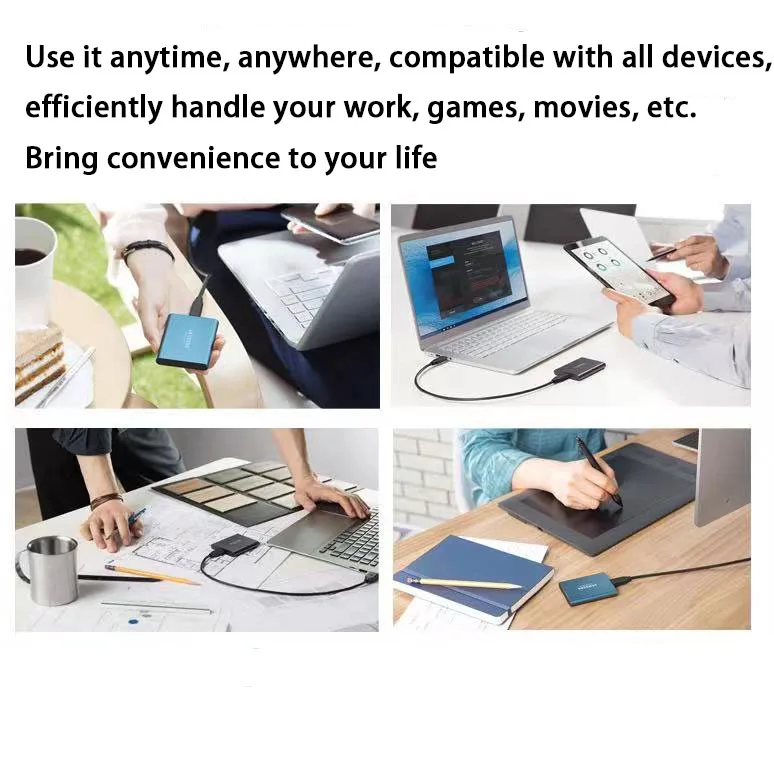 Disco duro externo de 1,8 pulgadas, disco duro externo USB 3,0, tipo C, ssd, 500GB, 1TB, 2TB, para portátiles y de escritorio