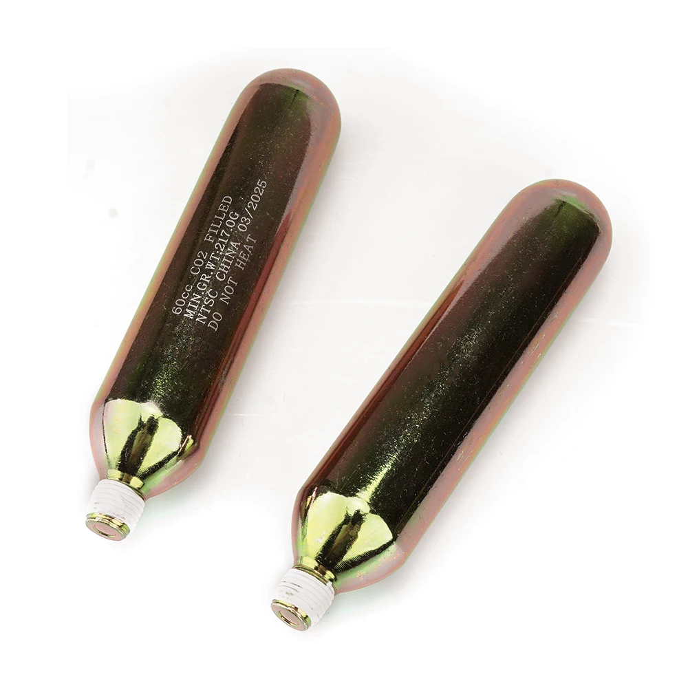 Cartucho de Co2 de alta presión de 45g, chaleco salvavidas para exteriores, Airbag, 60CC, 46g, rosca cilíndrica de Co2: 1/2-20UM Cartucho de Co2 de alta presión de 45g, chaleco salvavidas para exteriores, Airbag, 60CC, 46g, rosca cilíndrica de Co2: 1/2-20UM