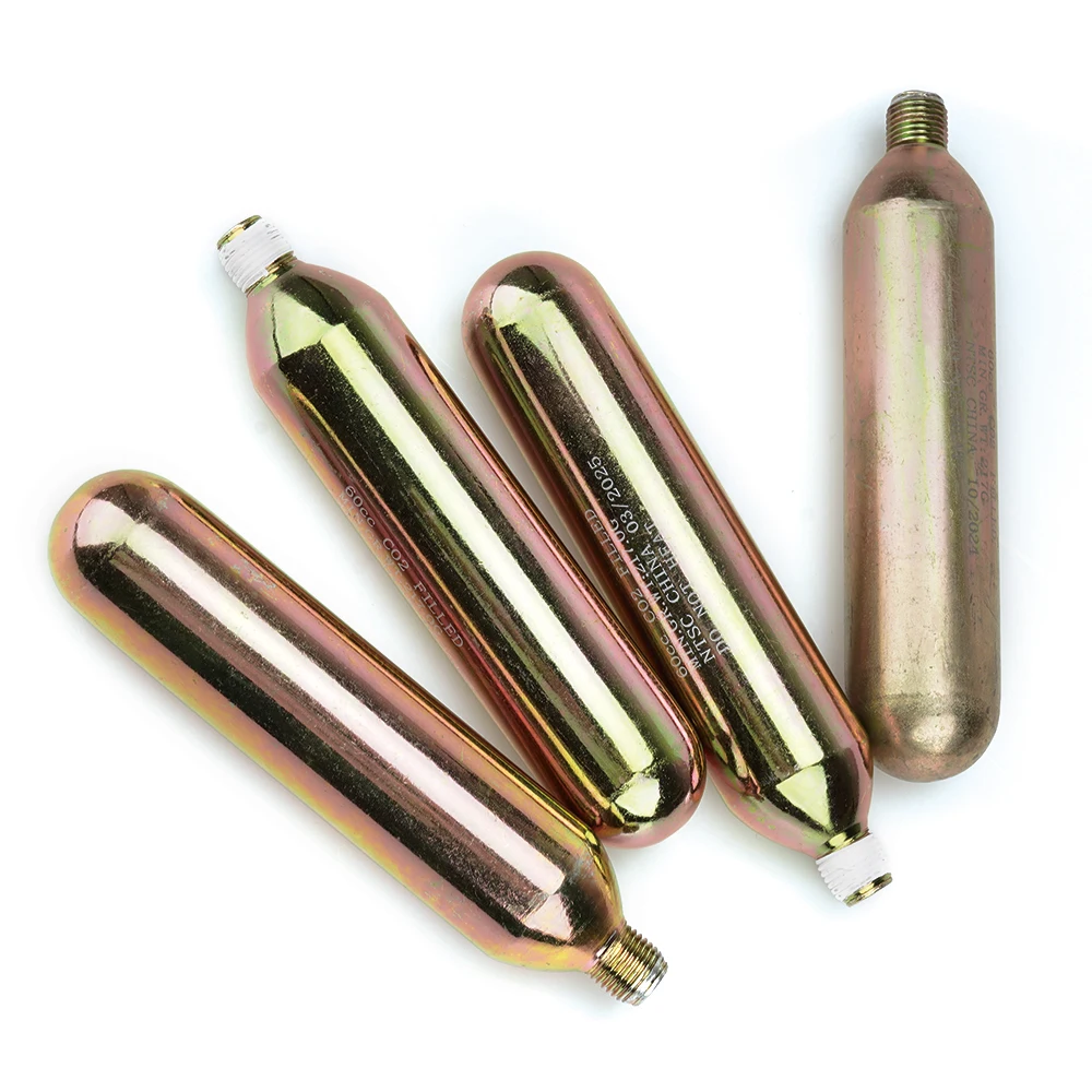 Cartucho de Co2 de alta presión de 45g, chaleco salvavidas para exteriores, Airbag, 60CC, 46g, rosca cilíndrica de Co2: 1/2-20UM Cartucho de Co2 de alta presión de 45g, chaleco salvavidas para exteriores, Airbag, 60CC, 46g, rosca cilíndrica de Co2: 1/2-20UM