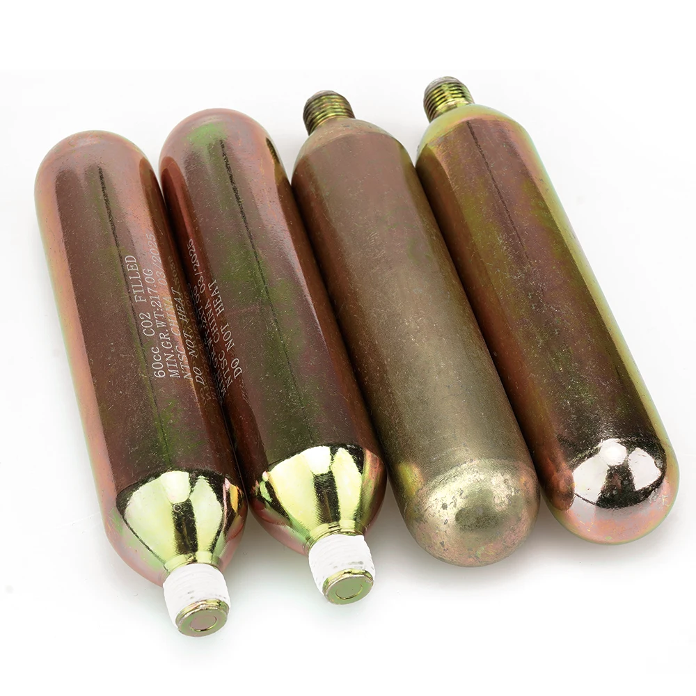 Cartucho de Co2 de alta presión de 45g, chaleco salvavidas para exteriores, Airbag, 60CC, 46g, rosca cilíndrica de Co2: 1/2-20UM Cartucho de Co2 de alta presión de 45g, chaleco salvavidas para exteriores, Airbag, 60CC, 46g, rosca cilíndrica de Co2: 1/2-20UM