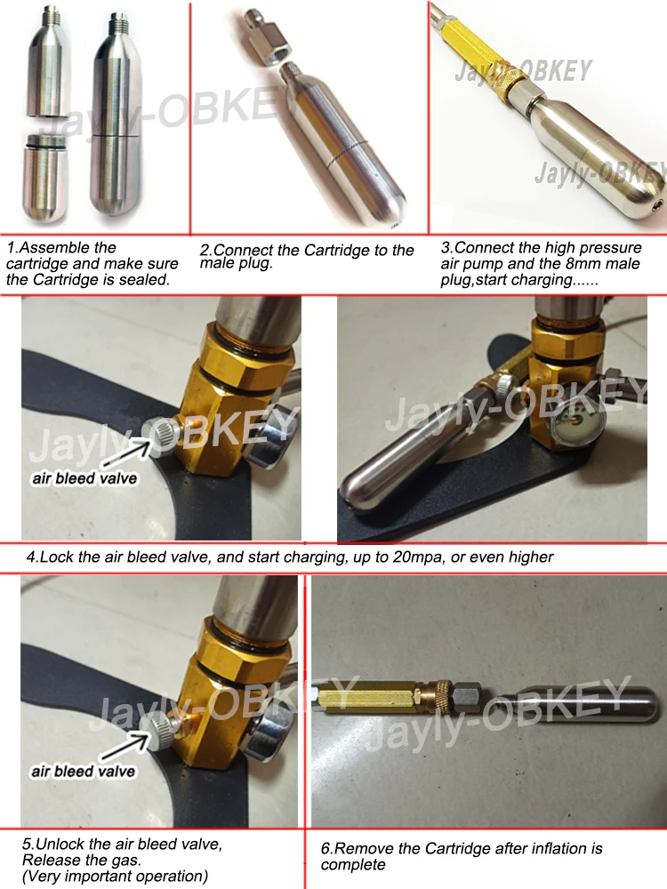 Cartucho de Co2 de acero inoxidable 304, 45g, cilindro recargable para accesorios de cocina, Bar, barril de cerveza, chaleco salvavidas de café, Airbag