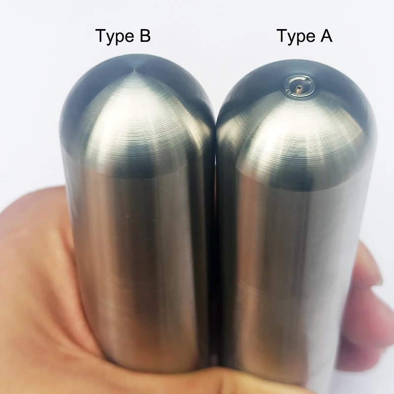 Cartucho de Co2 de acero inoxidable 304, 45g, cilindro recargable para accesorios de cocina, Bar, barril de cerveza, chaleco salvavidas de café, Airbag