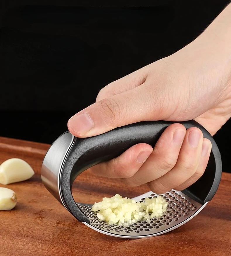 Trituradora de prensa de ajo de acero inoxidable, picadora Manual de ajo, herramienta para cortar ajo, herramientas para frutas y verduras, accesorios de cocina