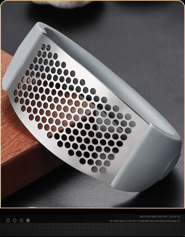 Stainless Steel Garlic Press Easy Clean Labor Saving Cooking Gadget Household Kitchen Garlic Mashing Tool Garlic Crusher Stainless Steel Garlic Press Easy Clean Labor Saving Cooking Gadget Household Kitchen Garlic Mashing Tool Garlic Crusher