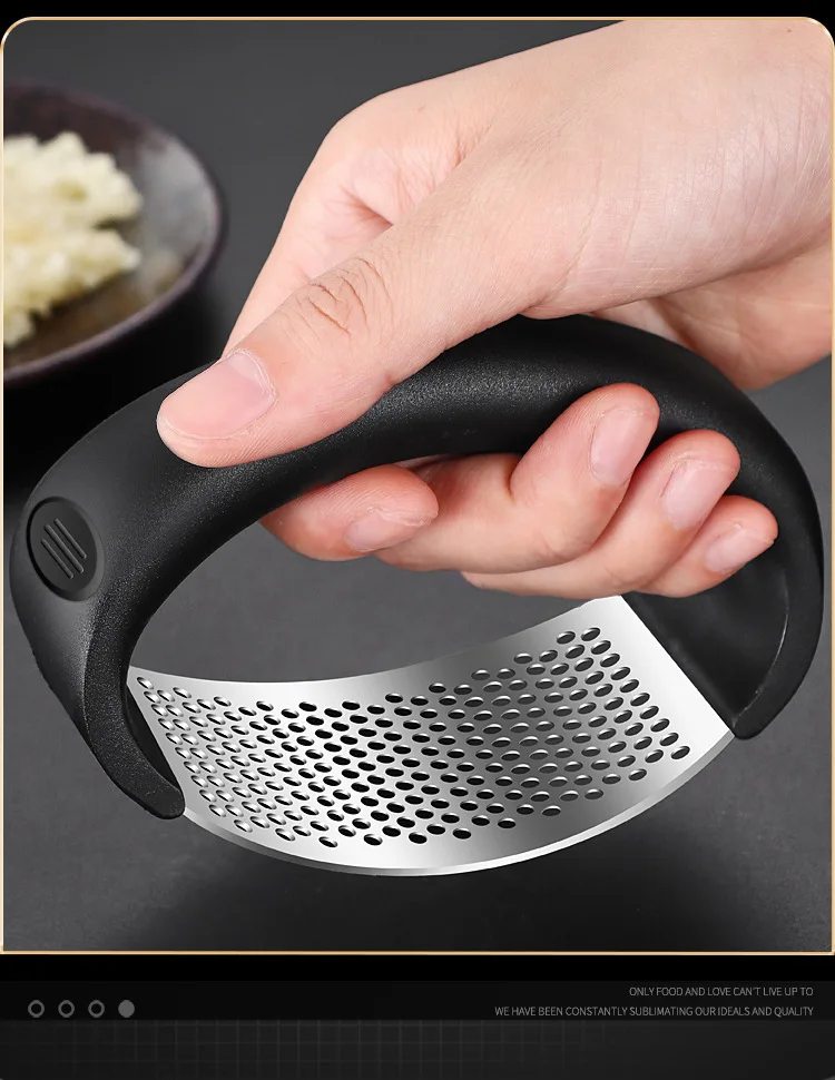Stainless Steel Garlic Press Easy Clean Labor Saving Cooking Gadget Household Kitchen Garlic Mashing Tool Garlic Crusher Stainless Steel Garlic Press Easy Clean Labor Saving Cooking Gadget Household Kitchen Garlic Mashing Tool Garlic Crusher