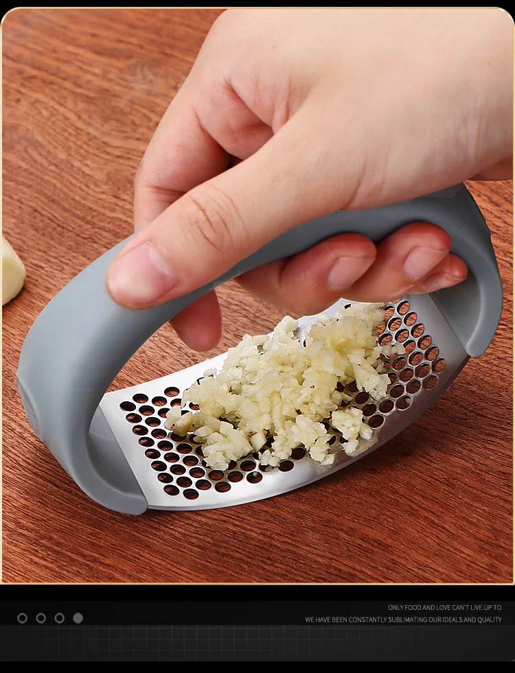 Stainless Steel Garlic Press Easy Clean Labor Saving Cooking Gadget Household Kitchen Garlic Mashing Tool Garlic Crusher Stainless Steel Garlic Press Easy Clean Labor Saving Cooking Gadget Household Kitchen Garlic Mashing Tool Garlic Crusher