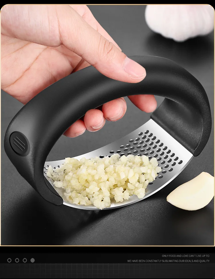 Stainless Steel Garlic Press Easy Clean Labor Saving Cooking Gadget Household Kitchen Garlic Mashing Tool Garlic Crusher Stainless Steel Garlic Press Easy Clean Labor Saving Cooking Gadget Household Kitchen Garlic Mashing Tool Garlic Crusher