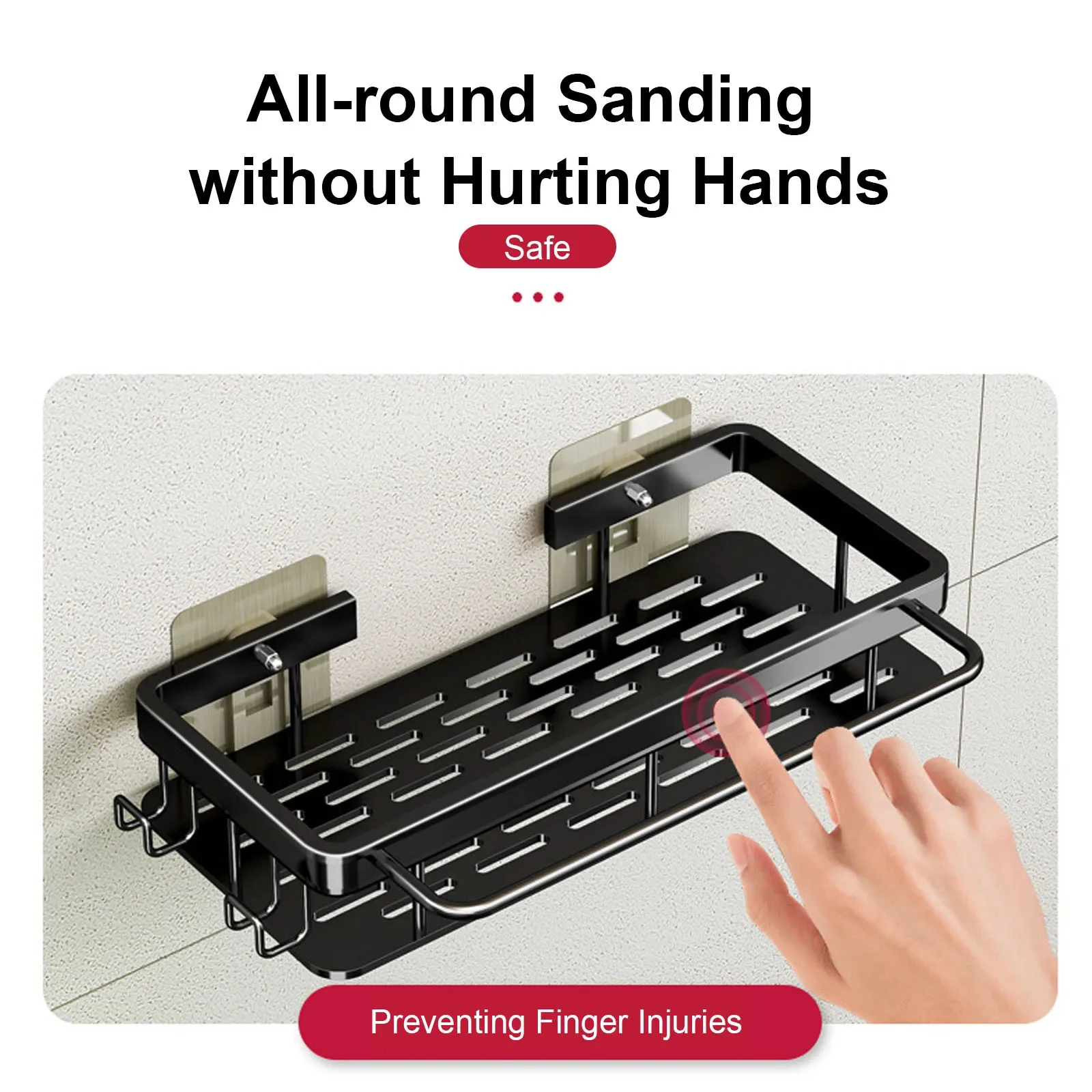 Bathroom Shelf No Drill Wall Mounted Shampoo Bottle Shower Corner Rack Toilet Storage Rack Aluminum Bathroom Kitchen Accessories Bathroom Shelf No Drill Wall Mounted Shampoo Bottle Shower Corner Rack Toilet Storage Rack Aluminum Bathroom Kitchen Accessories