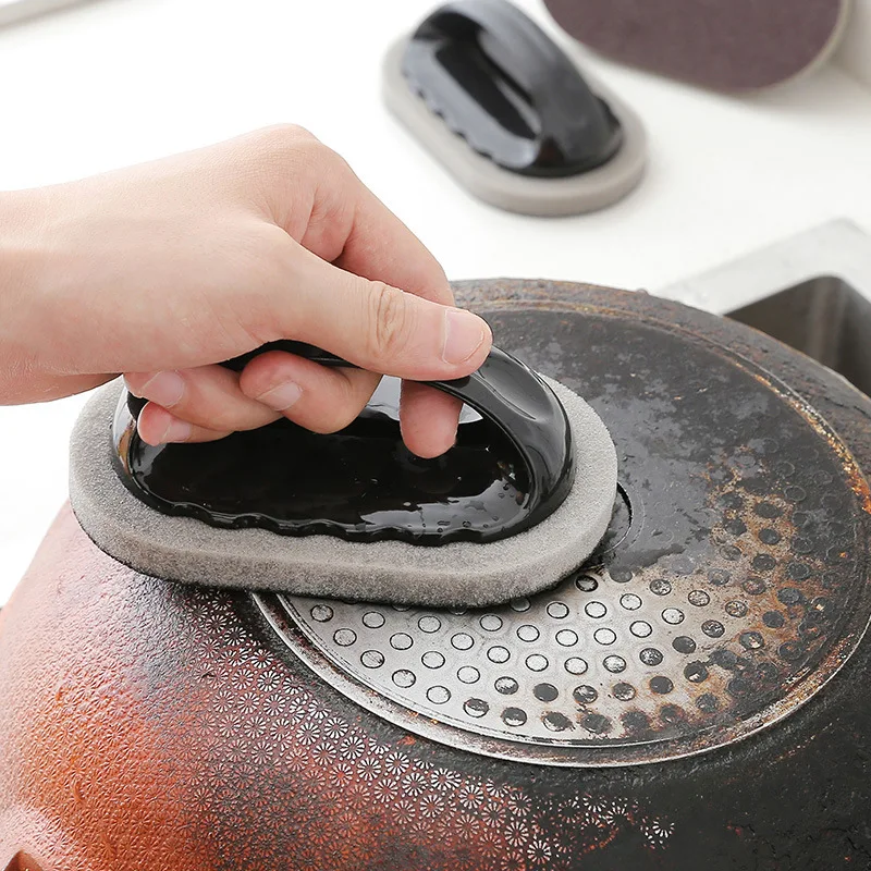 Magic Kitchen Sponge Brush Melamine Sponge Cleaning Brush Descaling Knife Pan Pot Cleaner Strong Decontamination Brushes