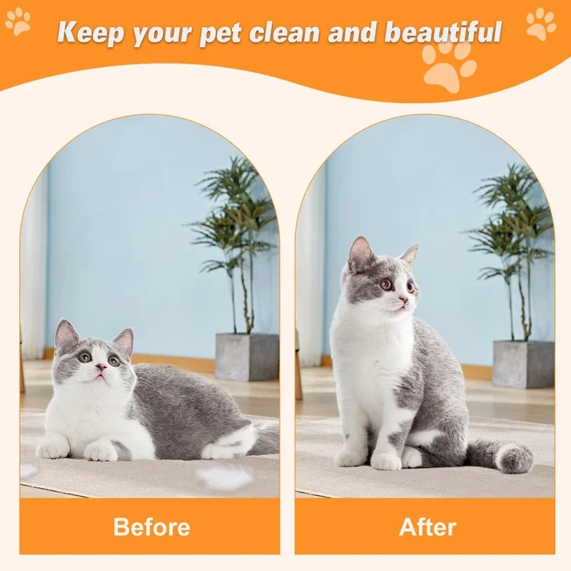 Steam Brush for A Dog Cat Pet Massage Brush 3 in 1 One Button Steam Spray Folding Rotatable Floating Hair Bath Hair Removal Comb