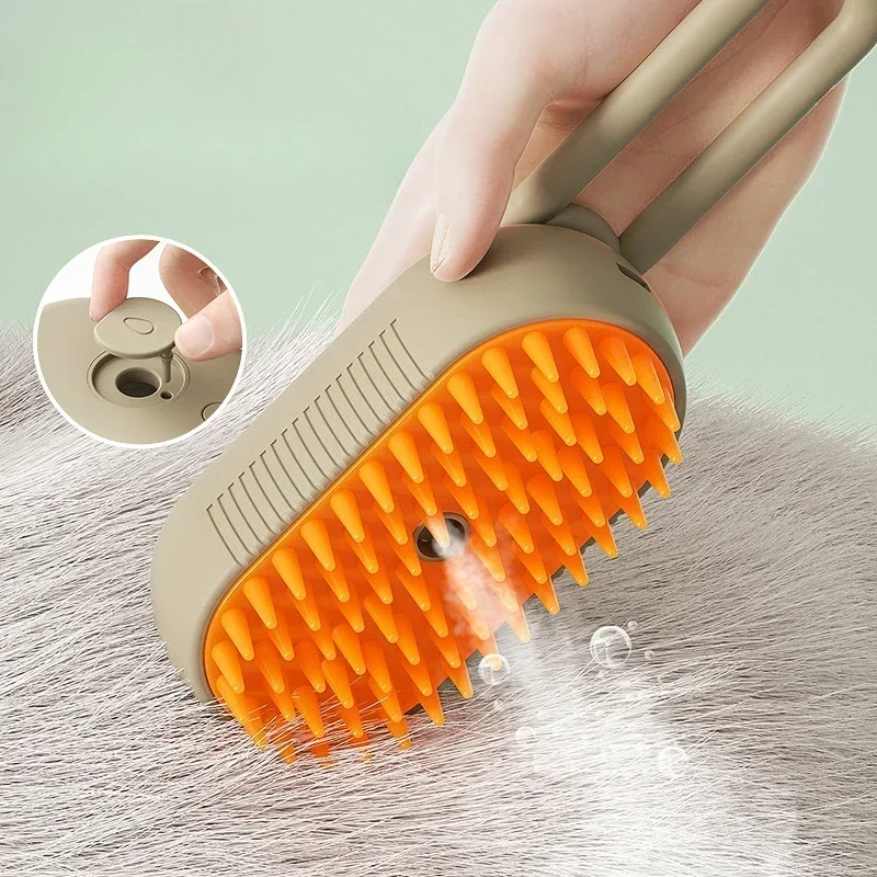Pet Brush Set 3-in-1 Massage Dog Steamy Brush Spray Tangled and Loose Hair Removal Cat Grooming Comb Dogs Hair Remover Pet Brush Set 3-in-1 Massage Dog Steamy Brush Spray Tangled and Loose Hair Removal Cat Grooming Comb Dogs Hair Remover