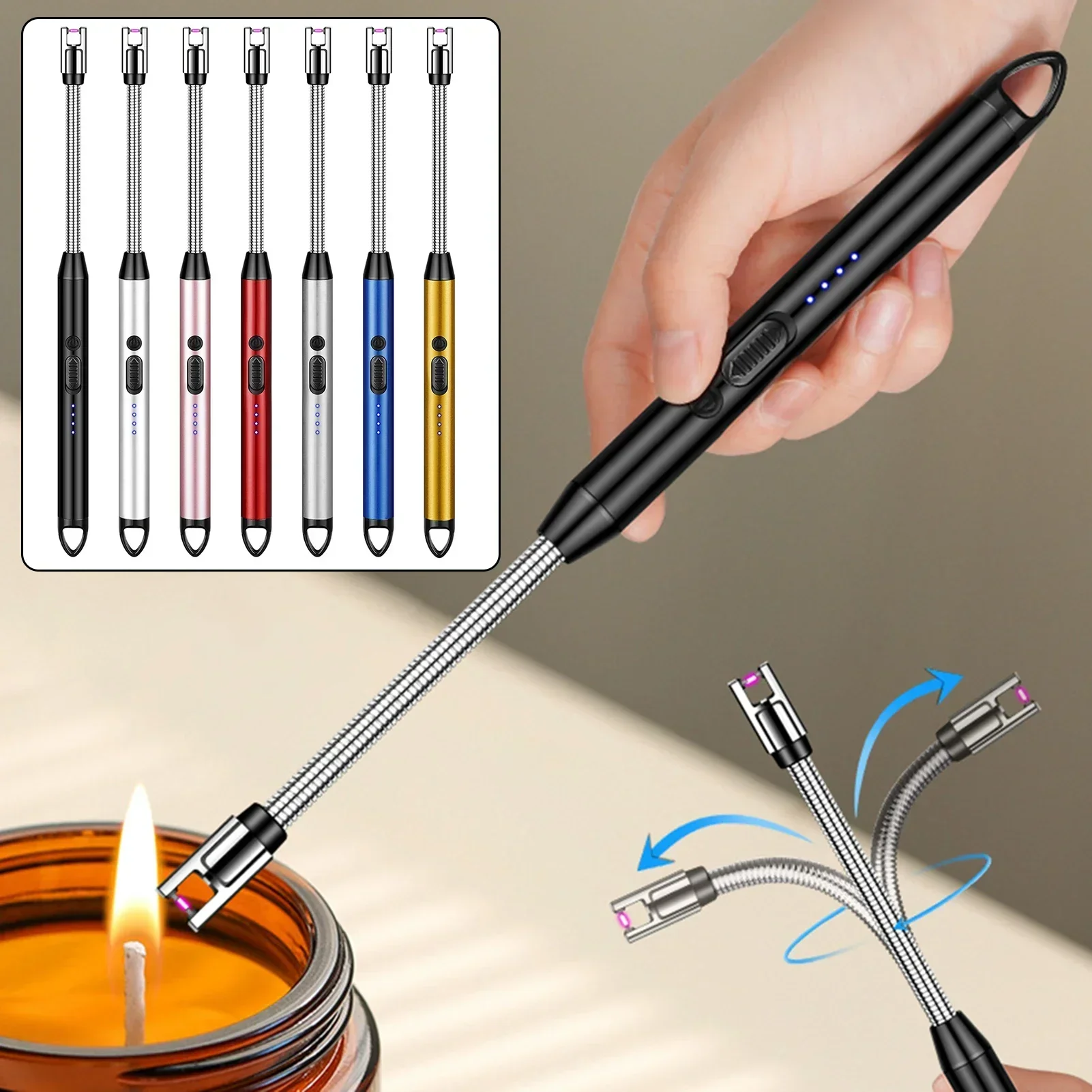 Rechargeable Kitchen Workpiece Portable Intelligent Pulse Igniter Household Long Handle Long Handle Electronic Rechargeable Kitchen Workpiece Portable Intelligent Pulse Igniter Household Long Handle Long Handle Electronic