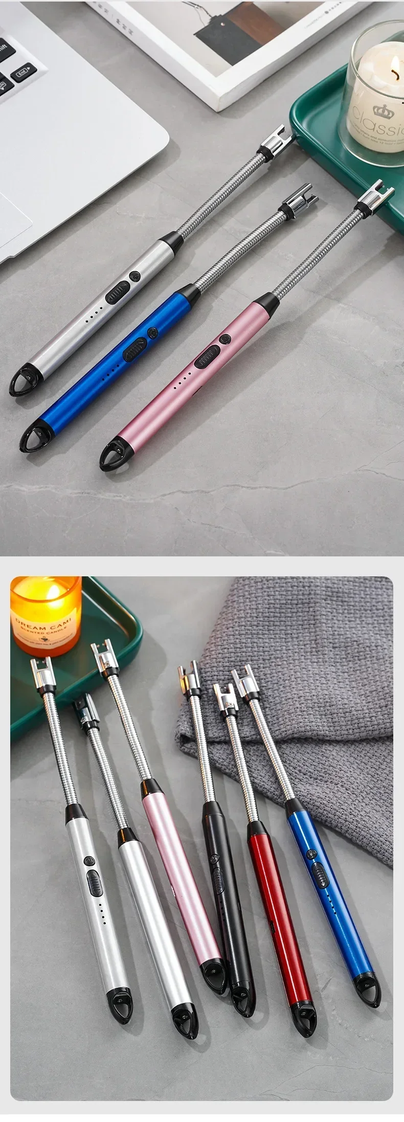 Rechargeable Kitchen Workpiece Portable Intelligent Pulse Igniter Household Long Handle Long Handle Electronic Rechargeable Kitchen Workpiece Portable Intelligent Pulse Igniter Household Long Handle Long Handle Electronic