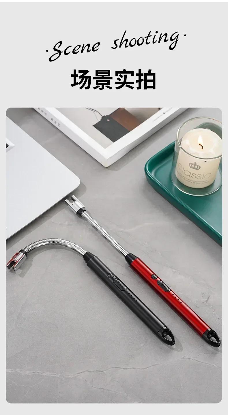 Rechargeable Kitchen Workpiece Portable Intelligent Pulse Igniter Household Long Handle Long Handle Electronic Rechargeable Kitchen Workpiece Portable Intelligent Pulse Igniter Household Long Handle Long Handle Electronic