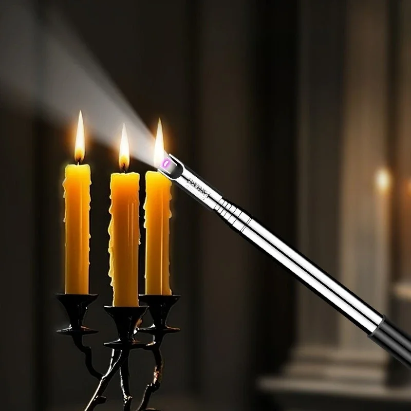 100cm Ultra-Long Telescopic Arc Pulse Lighter Safe Eco-Friendly Rechargeable Igniter BBQ Kitchen Windproof Electric Lighters 100cm Ultra-Long Telescopic Arc Pulse Lighter Safe Eco-Friendly Rechargeable Igniter BBQ Kitchen Windproof Electric Lighters