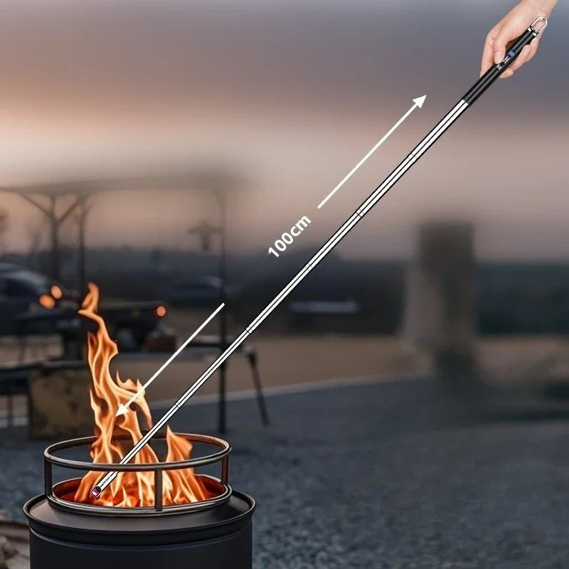 100cm Ultra-Long Telescopic Arc Pulse Lighter Safe Eco-Friendly Rechargeable Igniter BBQ Kitchen Windproof Electric Lighters 100cm Ultra-Long Telescopic Arc Pulse Lighter Safe Eco-Friendly Rechargeable Igniter BBQ Kitchen Windproof Electric Lighters