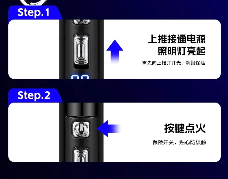 100cm Ultra-Long Telescopic Arc Pulse Lighter Safe Eco-Friendly Rechargeable Igniter BBQ Kitchen Windproof Electric Lighters