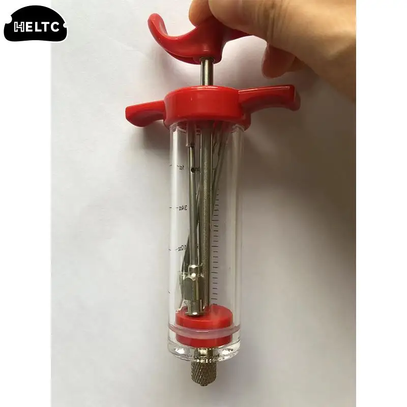 1set Spice Syringe Marinade Injector Flavor Syringe Cooking Meat Poultry Turkey Chicken Kitchen Utensils Accessories  BBQ Tool