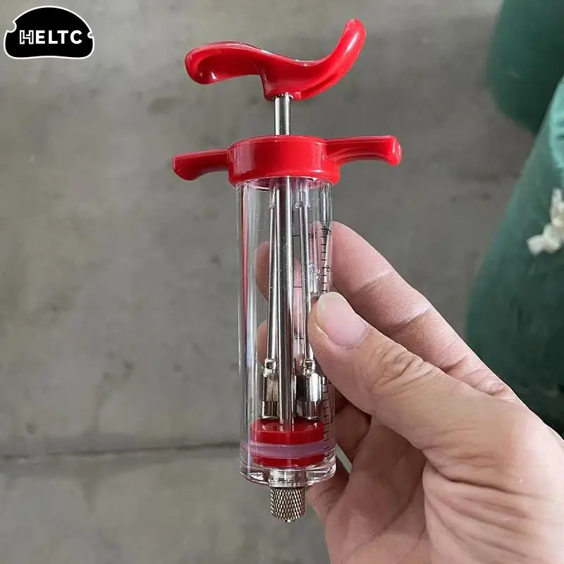 1set Spice Syringe Marinade Injector Flavor Syringe Cooking Meat Poultry Turkey Chicken Kitchen Utensils Accessories  BBQ Tool