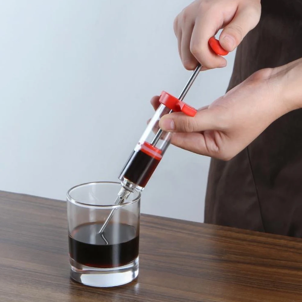 Turkey Syringe Food Grade PP Stainless Steel Needles Spice Syringe Set BBQ Meat Flavor Injector Kitchen Sauce Marinade Syringe  Turkey Syringe Food Grade PP Stainless Steel Needles Spice Syringe Set BBQ Meat Flavor Injector Kitchen Sauce Marinade Syringe 