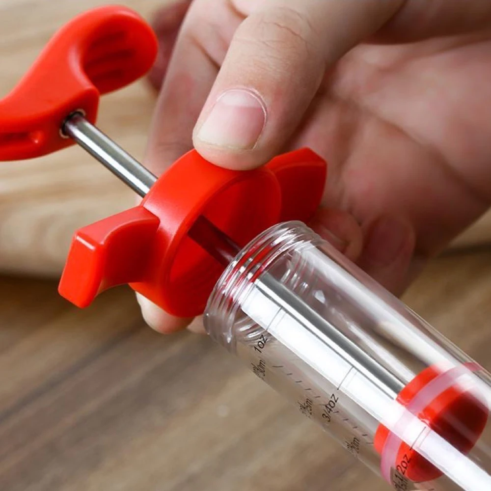 Turkey Syringe Food Grade PP Stainless Steel Needles Spice Syringe Set BBQ Meat Flavor Injector Kitchen Sauce Marinade Syringe  Turkey Syringe Food Grade PP Stainless Steel Needles Spice Syringe Set BBQ Meat Flavor Injector Kitchen Sauce Marinade Syringe 