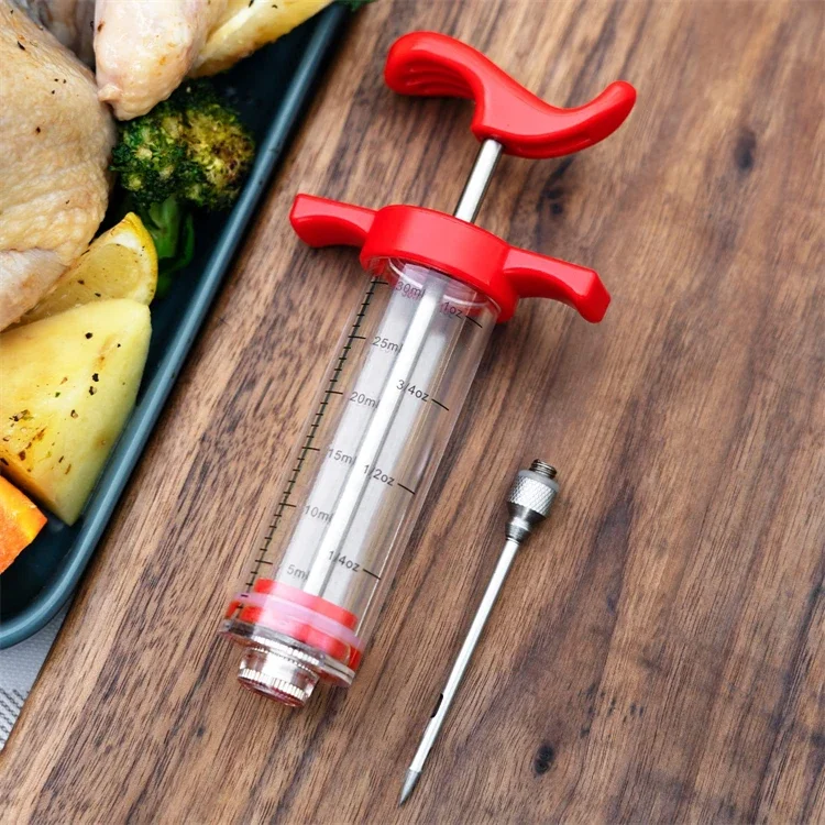 Stainless Steel Spice Syringe Set Meat Turkey Chicken Flavor Injector Kitchen Sauce Marinade Injection Home Kitchen Accessories Stainless Steel Spice Syringe Set Meat Turkey Chicken Flavor Injector Kitchen Sauce Marinade Injection Home Kitchen Accessories