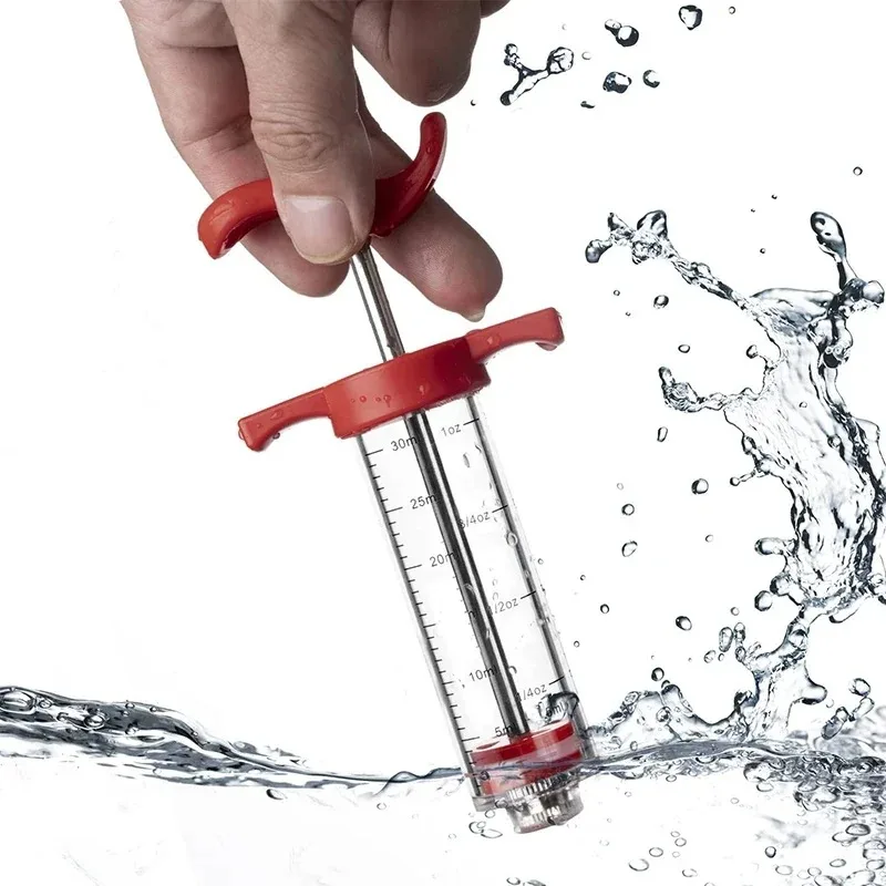Stainless Steel Spice Syringe Set Meat Turkey Chicken Flavor Injector Kitchen Sauce Marinade Injection Home Kitchen Accessories Stainless Steel Spice Syringe Set Meat Turkey Chicken Flavor Injector Kitchen Sauce Marinade Injection Home Kitchen Accessories
