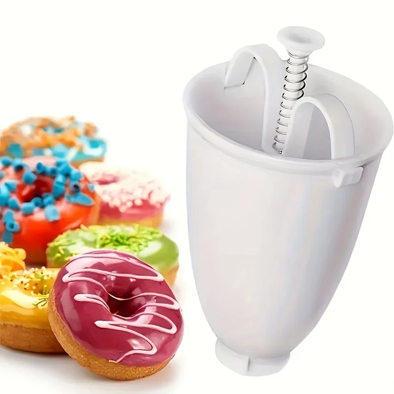 Hot Sale Donut Maker Donut Mould Easy Fast Manual Waffle Dispenser Doughnut Machine Arabic Waffle Plastic Lightweight Deep Fry